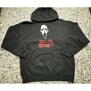 Men's Medium Ghostface Scream Hoodie Gildan Heavyweight Favorite‎ Scary Movie
